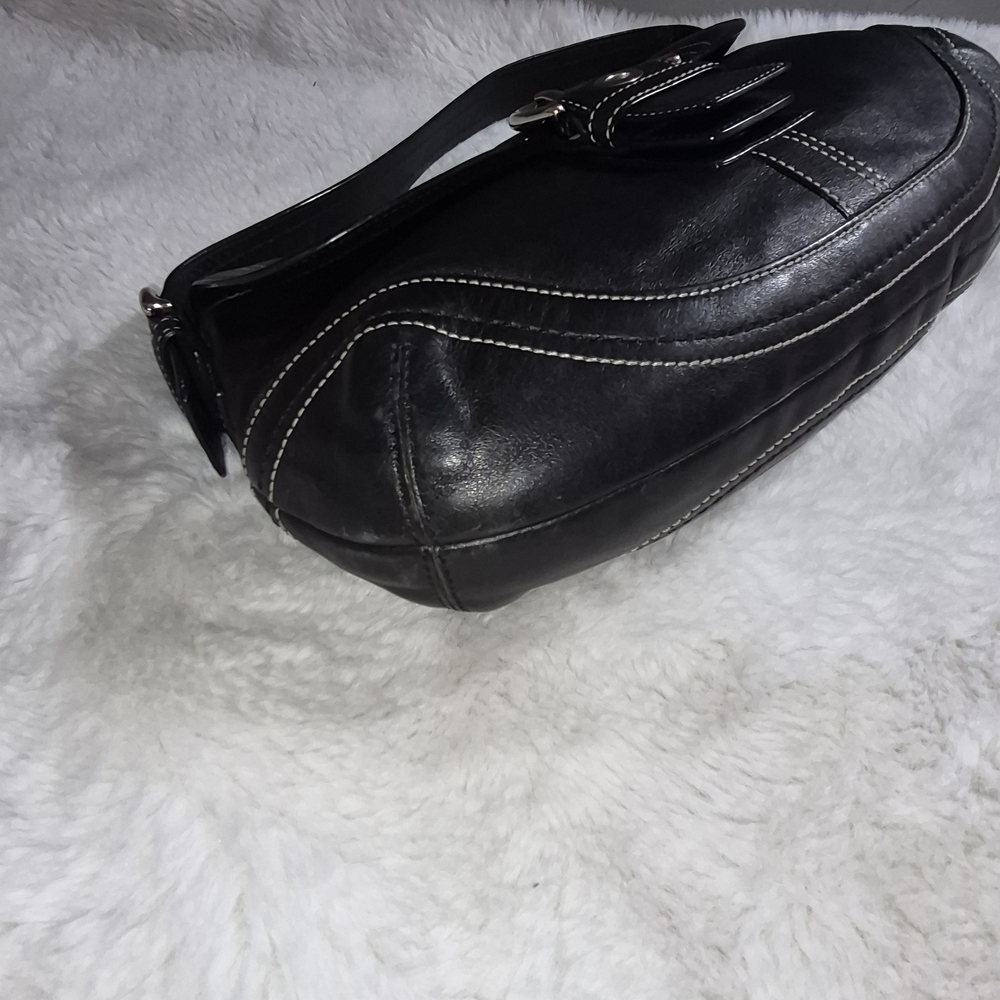 Coach Y2K Soho Black Leather Shoulder Bag - Picture 6 of 13
